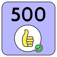 500 Thumbs Up Milestone