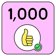 1,000 Thumbs Up Milestone